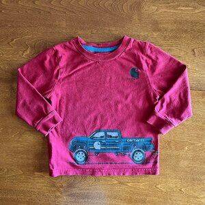 Carhartt crimson truck shirt 18m